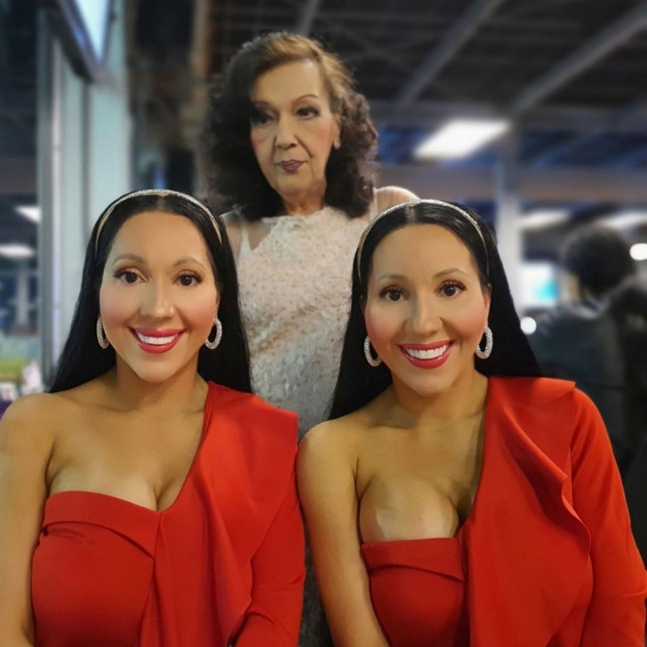 These girls are indistinguishable! Sisters meet the same man and are going to start a family