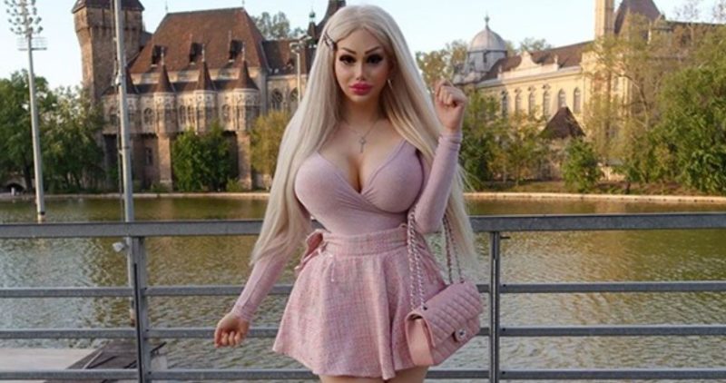 This girl will not spare any money for operations, if only to be as similar to a doll as possible
