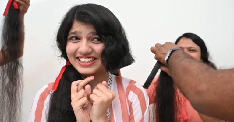 Longest hair in the world. But the girl was just tired of enduring it. What a pity...