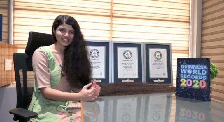 Longest hair in the world. But the girl was just tired of enduring it. What a pity...