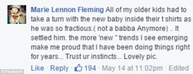 This boy helped his newborn brothers get closer to his father. That's what he did