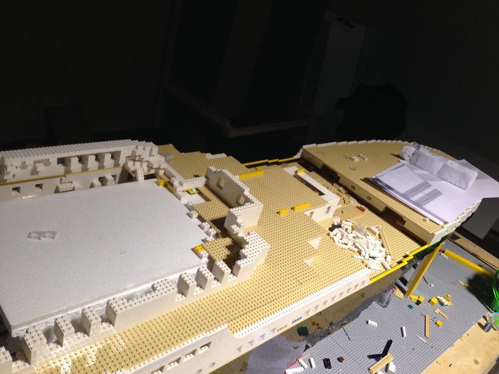 Autism is good! This kid built a huge model of the Titanic