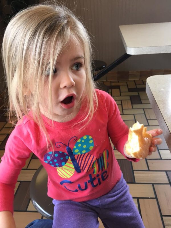 Father lets his nervous daughter choose her own outfit for the class picture