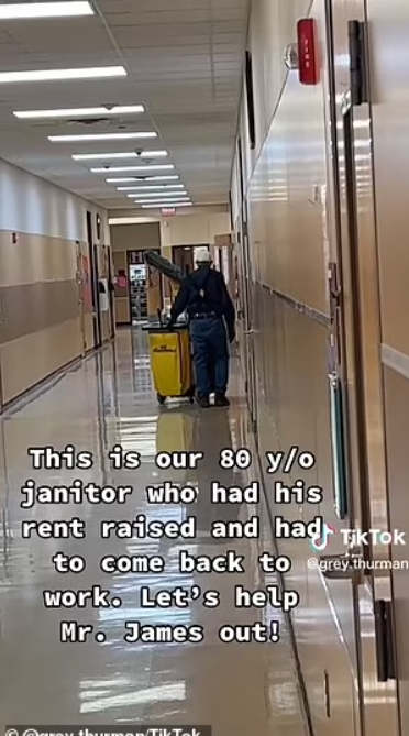 The students managed to raise almost 300 thousand for the janitor, who is 80! He deserves to retire