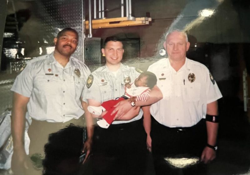 Young woman meets the firefighters who helped deliver her Before 22 years