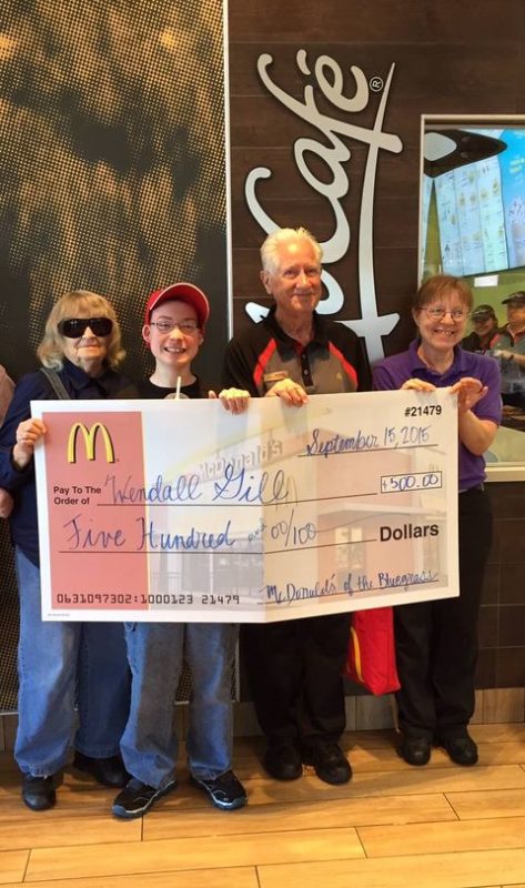 After a chance meeting, an elderly widower working as a janitor to raise his two grandsons receives $75,000