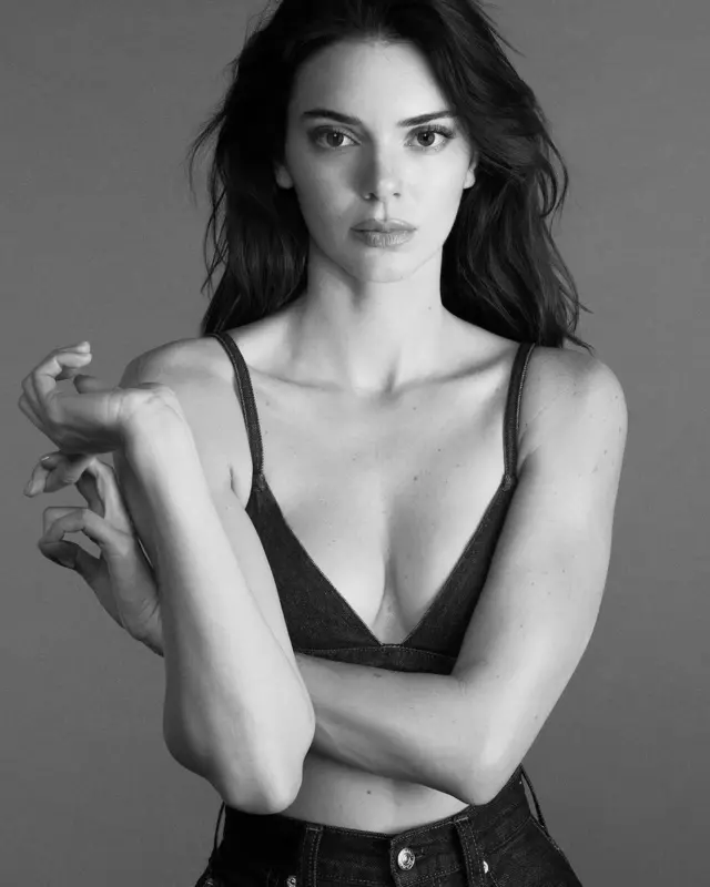Sensսality without hesitation! Kendall posed in liոgerie and with bаrе breаsts