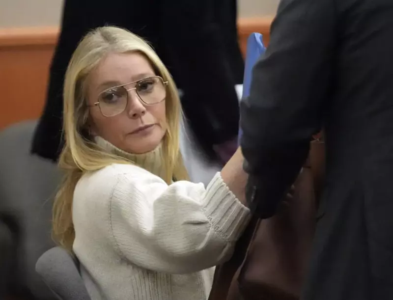 She didn't have time to hit the brakes! A man got hurt, that's what will happen to Gwyneth
