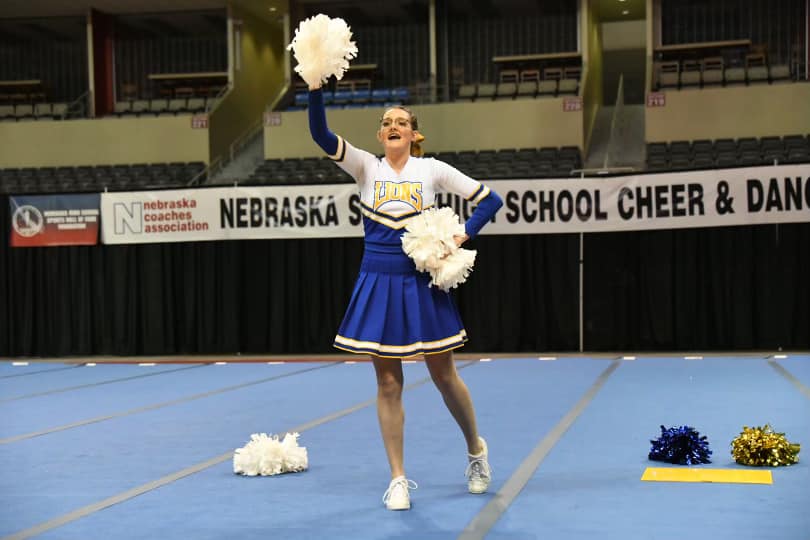 The cheerleader did not refuse to perform at an important competition after the entire team left