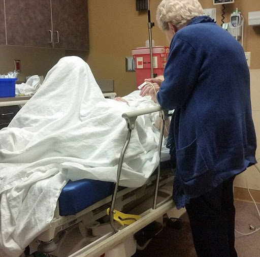 A couple who has been married for 64 years spends their final moments together before passing away and going to heaven