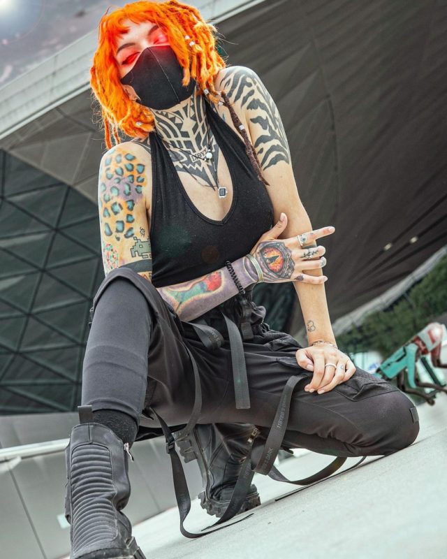 Instead of souvenirs, this girl collects tattoos from every country she has visited