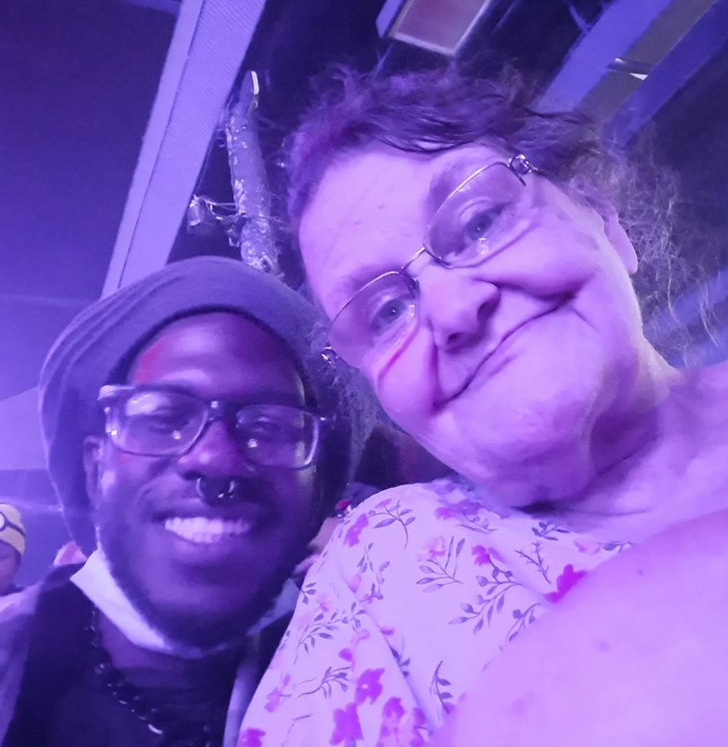 I admire her beauty! Says the groom whose bride is old enough to be his grandmother