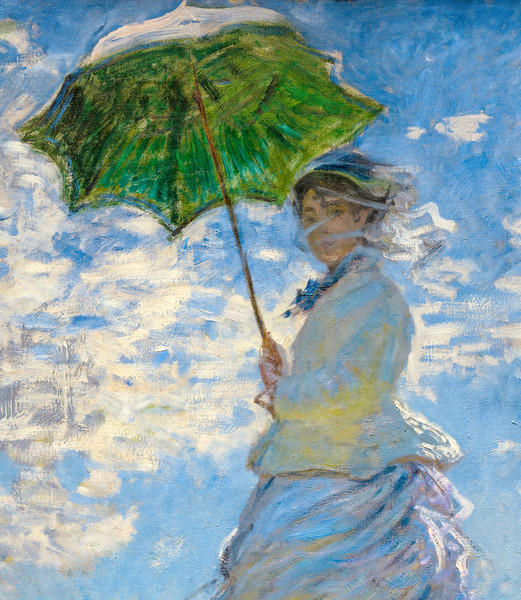 Prophetic painting by Monet Woman with an umbrella! terrible fate, which he himself prophesied