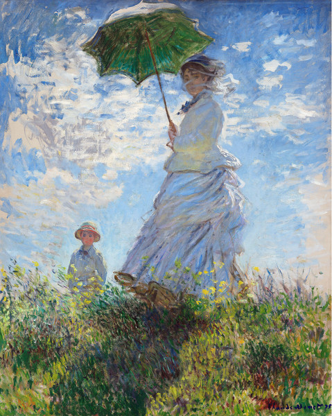 Prophetic painting by Monet Woman with an umbrella! terrible fate, which he himself prophesied