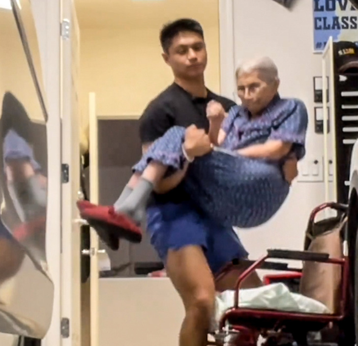 Young man gives up his youth to care for his beloved grandma, 96, and explains why he did it
