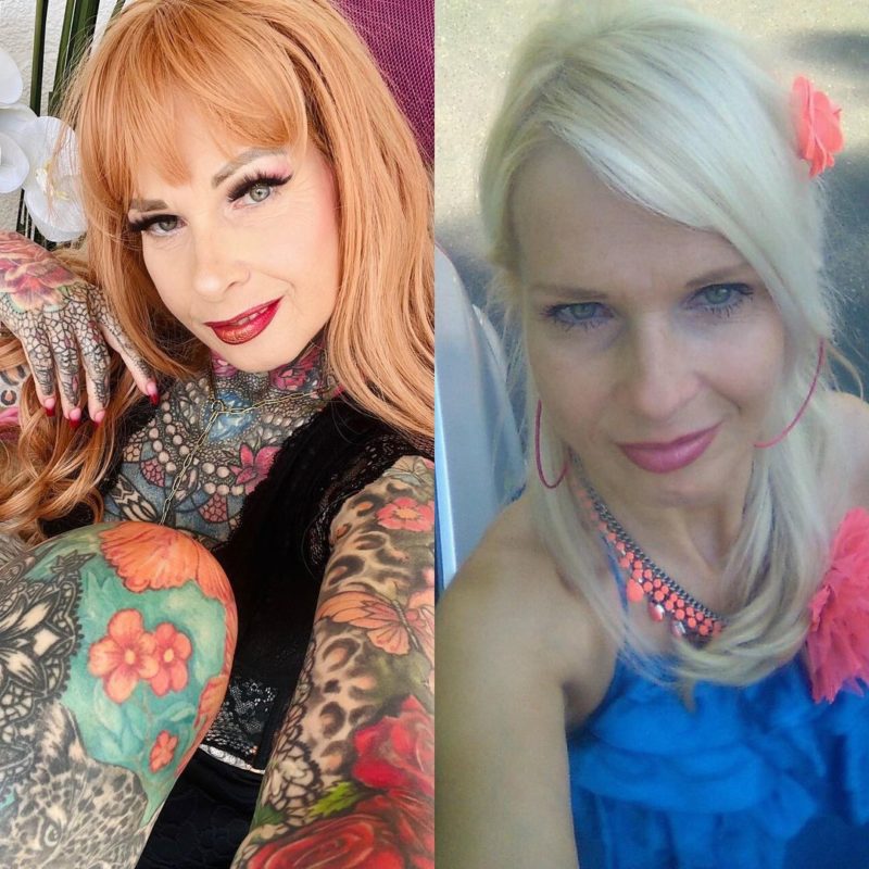 This grandma is amazing! The whole body of a woman is covered with intricate tattoos