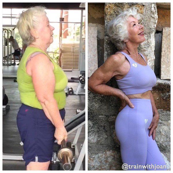 76 yearold fitness grandma showed how her body has changed in just 6 years