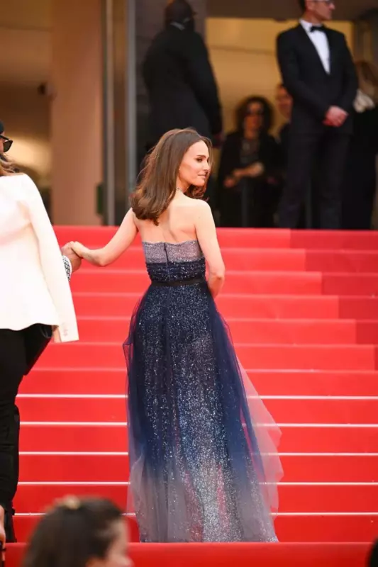 Natalie Portman conquered with her beauty in a vintage Dior dress