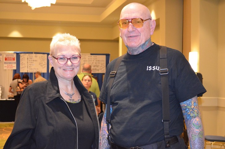 She disobeyed her husband and covered her entire body with a tattoo! The most desperate pensioner