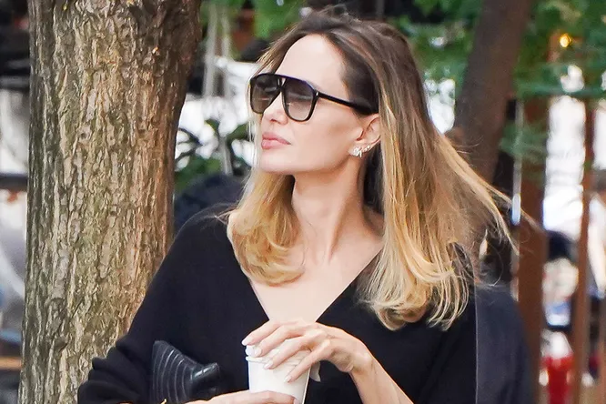 Angelina Jolie and her 15 yearold daughter Vivienne were waylaid by paparazzi at a grocery store