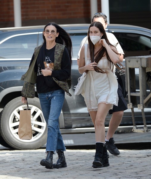 She looks younger than her daughter! 60-year-old Demi spotted walking with the heiress