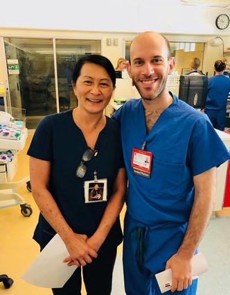 28 years ago, this nurse cared for a baby and now they are colleagues