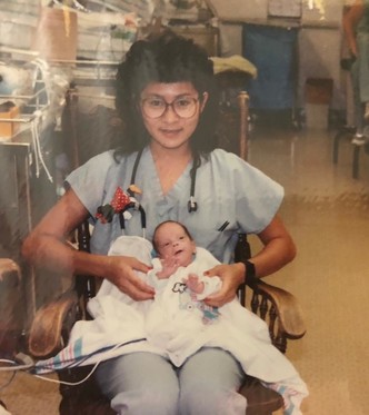28 years ago, this nurse cared for a baby and now they are colleagues