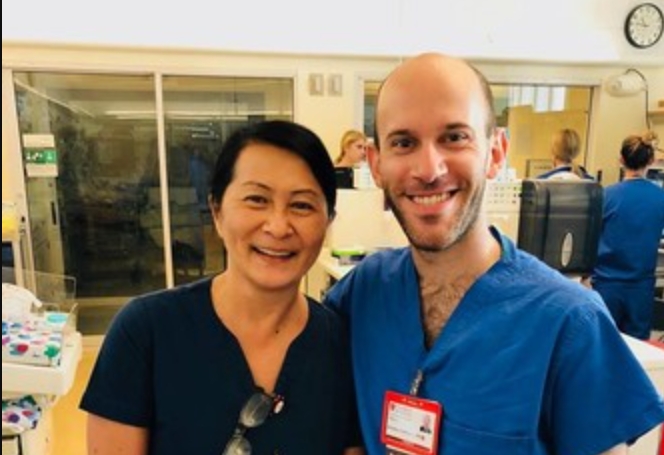 28 years ago, this nurse cared for a baby and now they are colleagues