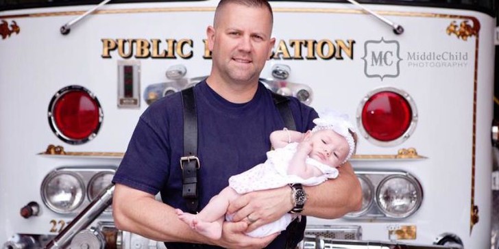 This baby was born during a fire, and the fireman who saved him became his dad
