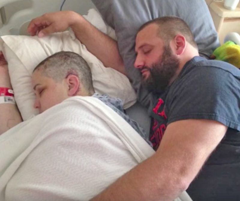 Despite having a chunk of her skull removed, the woman managed to wake up and speak against all odds