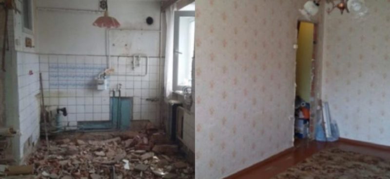 The couple wanted to have their own modern home! This is what they turned the old ruins of grandma into