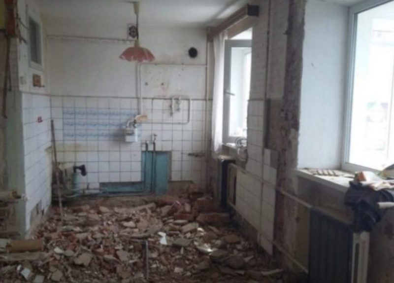 The couple wanted to have their own modern home! This is what they turned the old ruins of grandma into
