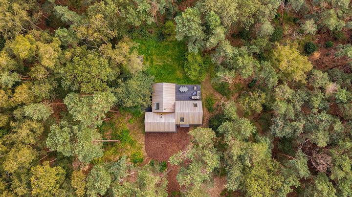 A strange house was built in the Netherlands because each room has its own roof