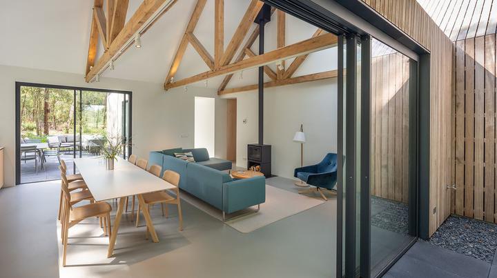 A strange house was built in the Netherlands because each room has its own roof