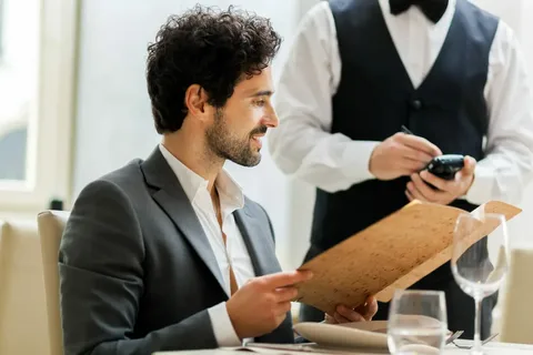 When two underprivileged children gave him the bill at a restaurant, the father was at a loss for words