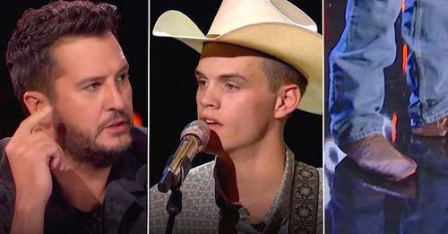 Luke saw what old shoes this guy was wearing! His act will amaze you