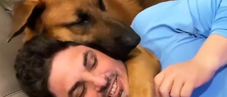 This dog in the blink of an eye found a family and loved ones! And before that he was an orphan