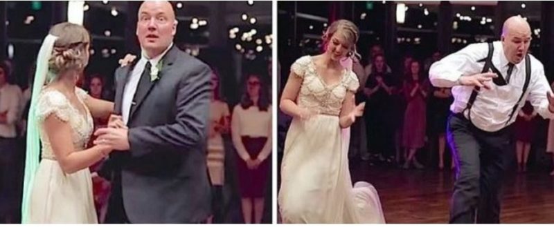 At their daughter's wedding, the father and daughter shocked the groom by dancing! View the video below