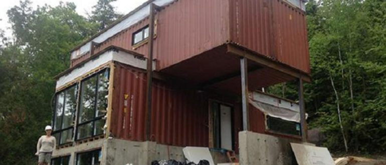A woman purchased four derelict containers and turned scrap metal into a true design house