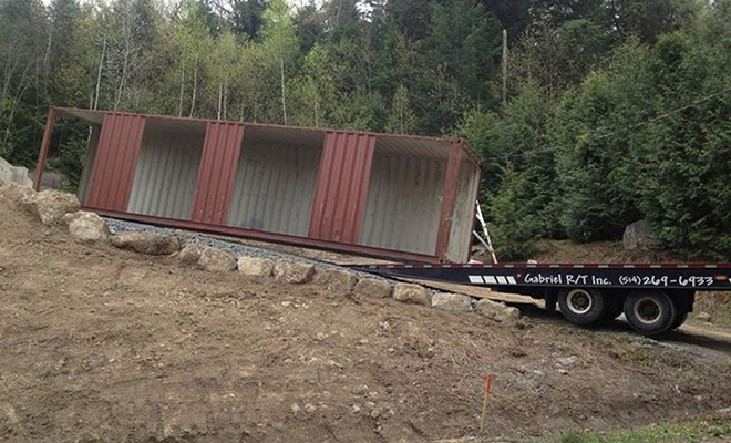 A woman purchased four derelict containers and turned scrap metal into a true design house