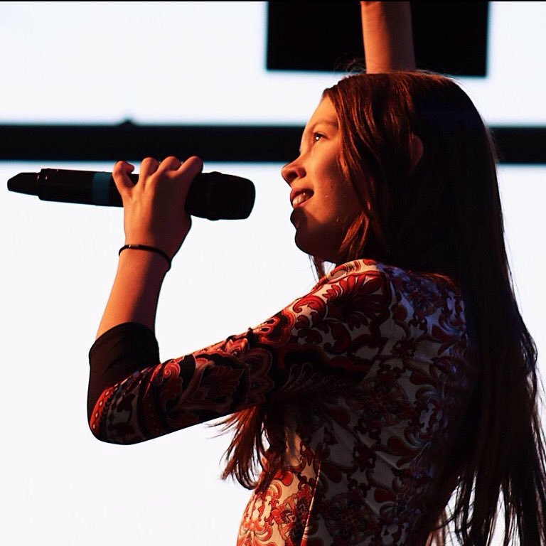 A shy 13 yearold girl onto the stage, shivering with anxiety! But when she started singing...