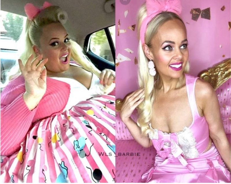 She gathered all her will into a fist and became a real doll! And once she was very fat