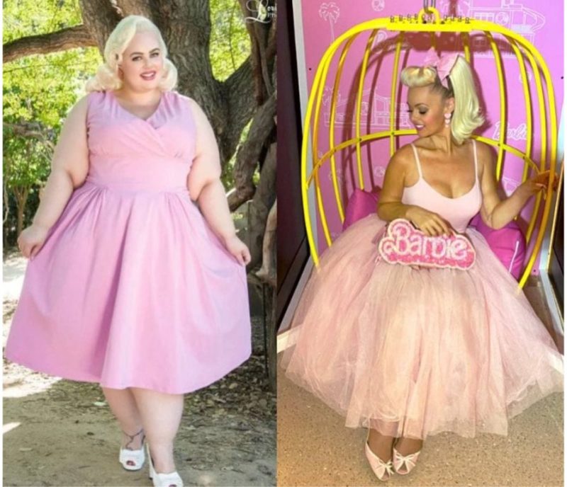 She gathered all her will into a fist and became a real doll! And once she was very fat