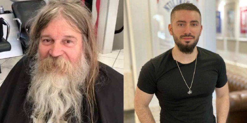 Good deed of a hairdresser! this generous man provided a free haircut to a needy man