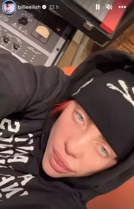 Billie Eilish is hit in the face with an object while singing What Was I Made For? during the Arizona concert