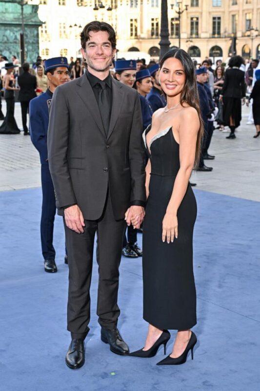 Olivia Munn and John Mulaney attended Paris Fashion Week
