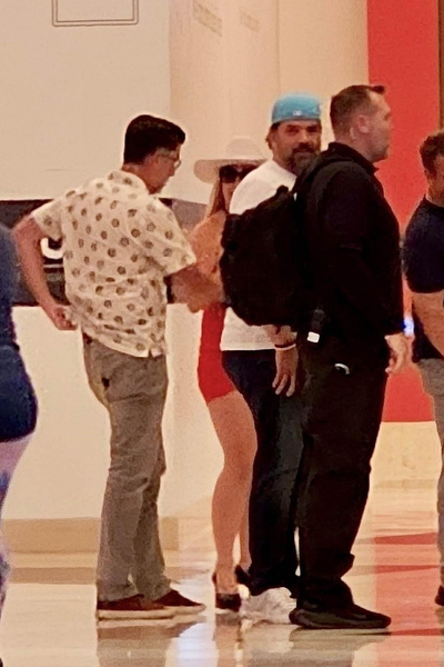 Indecent dress! Britney Spears was spotted in Las Vegas surrounded by men