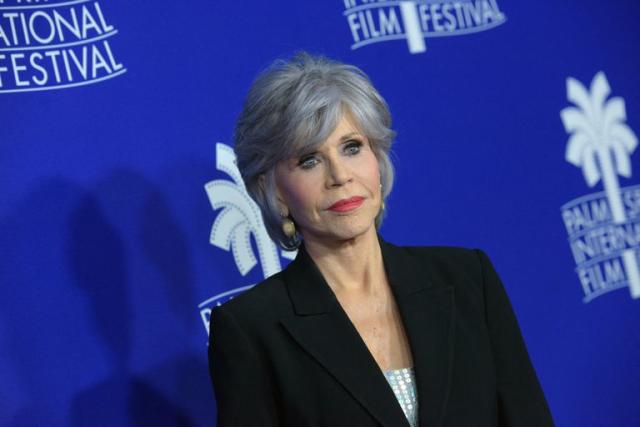 Jane Fonda says her friends are delighted with her talent in the film with Lopez