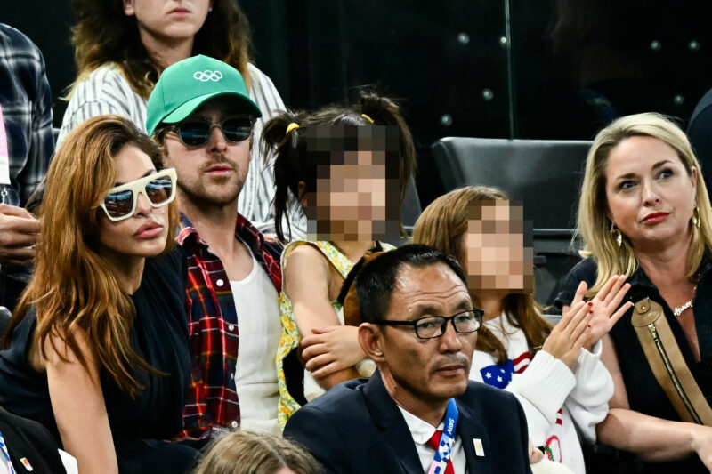 Ryan Gosling and Eva Mendes attend gymnastics and dressage at Olympics in a seldom seen public yogether