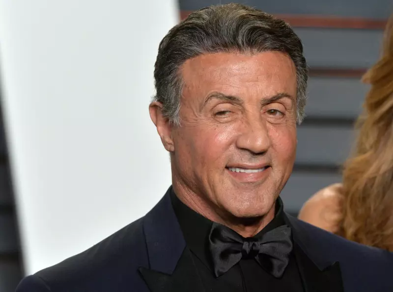 To a Smokey Robinson classic, Sylvester Stallone was caught off guard while dancing barefoot